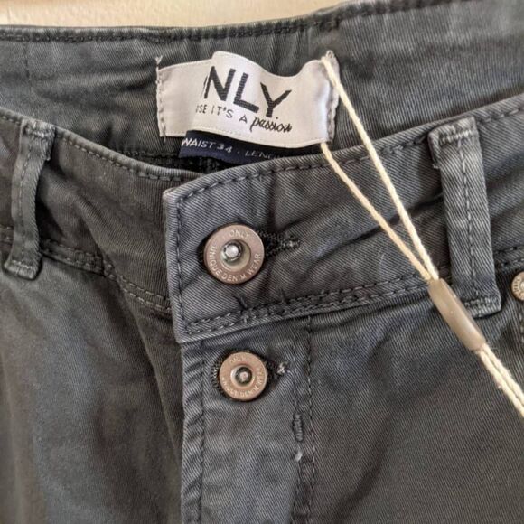 Only & Sons Onilise Jeans Men's Size 34 Gray Antifit Skinny Stretch Denim NWT - Picture 13 of 14